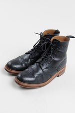 Load image into Gallery viewer, GRENSON England Men’s black leather high top loafer (10)
