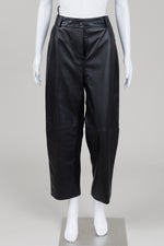 Load image into Gallery viewer, Marks &amp; Spencer Autograph black pleather pants (14)
