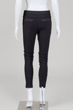 Load image into Gallery viewer, Hermes vintage black pencil stretch pants (S)
