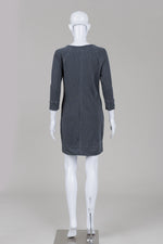 Load image into Gallery viewer, James Perse grey long sleeve sweatshirt dress (2)
