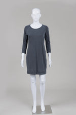 Load image into Gallery viewer, James Perse grey long sleeve sweatshirt dress (2)
