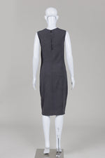 Load image into Gallery viewer, Vince charcoal grey sleeveless midi dress (M)
