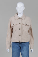 Load image into Gallery viewer, Hunter beige jacket with front pockets (M)
