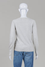 Load image into Gallery viewer, Lacoste light grey cardigan (38)

