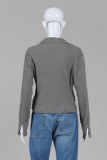 Load image into Gallery viewer, Jax Sport black and white chequered long sleeve collared shirt (8)
