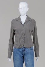 Load image into Gallery viewer, Jax Sport black and white chequered long sleeve collared shirt (8)
