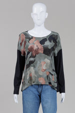 Load image into Gallery viewer, Luisa Cerano long multicolored long sleeve popover top (8)
