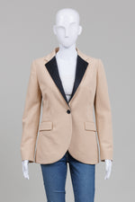 Load image into Gallery viewer, Missoni Tan Blazer w/ Black Satin Trim
