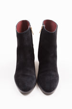Load image into Gallery viewer, Radley black suede heeled chelsea boots (UK 3)
