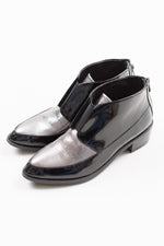 Load image into Gallery viewer, Minx black and silver patent leather chelsea boots (36)
