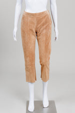 Load image into Gallery viewer, Danier Camel Suede Pants (4)
