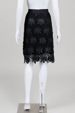 Load image into Gallery viewer, Kaffe Black Lace Pencil Skirt (XL)
