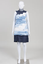 Load image into Gallery viewer, One of a Kind Upcycled Shirt Collar Sleeveless Dress

