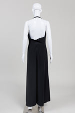 Load image into Gallery viewer, Armani Black Halter Dress (44)
