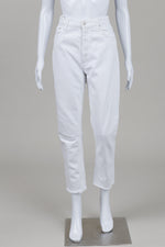 Load image into Gallery viewer, Agolde White Hi-waisted Button Fly Jeans (30)
