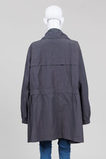 Load image into Gallery viewer, Eileen Fisher Dark Grey Zip Front Jacket (3X)
