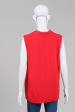 Load image into Gallery viewer, Elie Tahari Tomato Red Silk Sleeveless Top (M)
