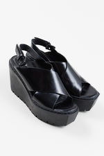Load image into Gallery viewer, Opening Ceremony Black Women’s Platform Sandals (40)

