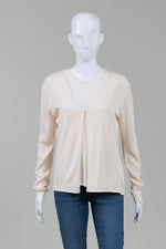 Load image into Gallery viewer, Clifford &amp; Wills Beige Knit Shell &amp; Cardigan Set (L)

