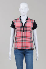 Load image into Gallery viewer, Fred Perry/Amy Winehouse Pink Plaid Front Golf Shirt (6)
