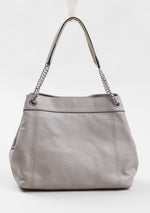 Load image into Gallery viewer, Michael Kors dove grey pebble leather shoulder bag.
