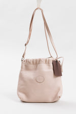 Load image into Gallery viewer, Roots baby pink pebble leather drawstring bucket bag. *New w/ tags
