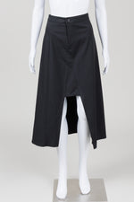 Load image into Gallery viewer, Vaara Black Maxi Skirt w/ Front Cut Out (1)
