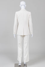 Load image into Gallery viewer, JJ Jigott Cream Doublebreasted Pantsuit (Asian 85-88-155) *tiny faint mark in back
