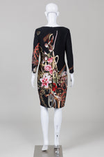 Load image into Gallery viewer, Joseph Ribkoff Black Photo Print Jersey Dress (10)
