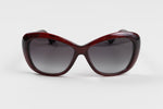 Load image into Gallery viewer, David Yurman Oxblood sunglasses, silver braided detail.
