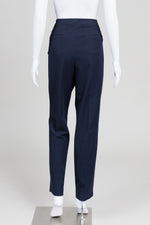 Load image into Gallery viewer, Betty Barclay Navy Trousers w/ Zippers (44)
