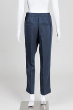 Load image into Gallery viewer, Vince Slate Grey Pleated Cuffed Trousers (S)
