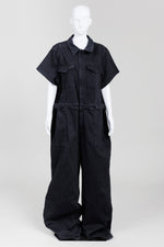 Load image into Gallery viewer, Good American Black Denim Jumpsuit (4XL) *New w/ tags $312
