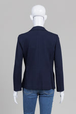 Load image into Gallery viewer, Jigsaw Navy Crop Blazer (6)
