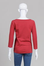 Load image into Gallery viewer, Dsquared2 Red  T-shirt w/ Beading (S)
