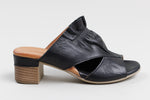 Load image into Gallery viewer, Roamers Black Leather Mules w/ Stacked Block Heel (36)
