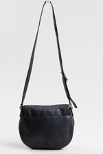 Load image into Gallery viewer, Michael Kors Black Leather Saddle w/ crossbody strap
