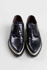 Load image into Gallery viewer, Acne Studio Black Leather Oxfords Pointed (37)

