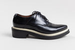 Load image into Gallery viewer, Acne Studio Black Leather Oxfords Pointed (37)
