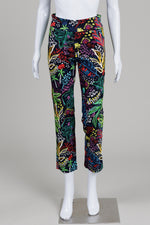 Load image into Gallery viewer, Joseph Ribkoff navy tropical print pull on pant (8)
