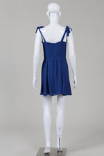 Load image into Gallery viewer, Reformation royal blue organza mini sundress (12)
