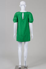 Load image into Gallery viewer, 3.1 Phillip Lim green floral jaquard baby doll dress (0)
