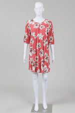Load image into Gallery viewer, Ba&amp;Sh dark pink floral print boho dress (4)
