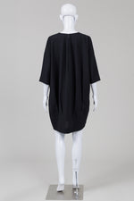 Load image into Gallery viewer, COS black 3/4 sleeve bubble dress (6)

