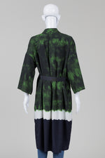 Load image into Gallery viewer, Maje green, ivory &amp; navy duster (2)
