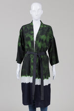 Load image into Gallery viewer, Maje green, ivory &amp; navy duster (2)
