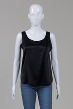 Load image into Gallery viewer, Max Mara Leisure black silk sleeveless shell
