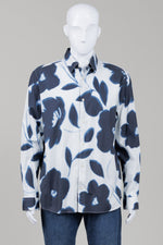 Load image into Gallery viewer, Ted Baker White/Blue Floral Print Shirt (6)
