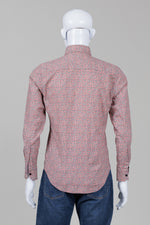 Load image into Gallery viewer, Naked &amp; Famous Pink/Charcoal Mini Floral Shirt (S)
