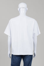 Load image into Gallery viewer, Crying Center White Crewneck T-shirt w/ Black Print (L)
